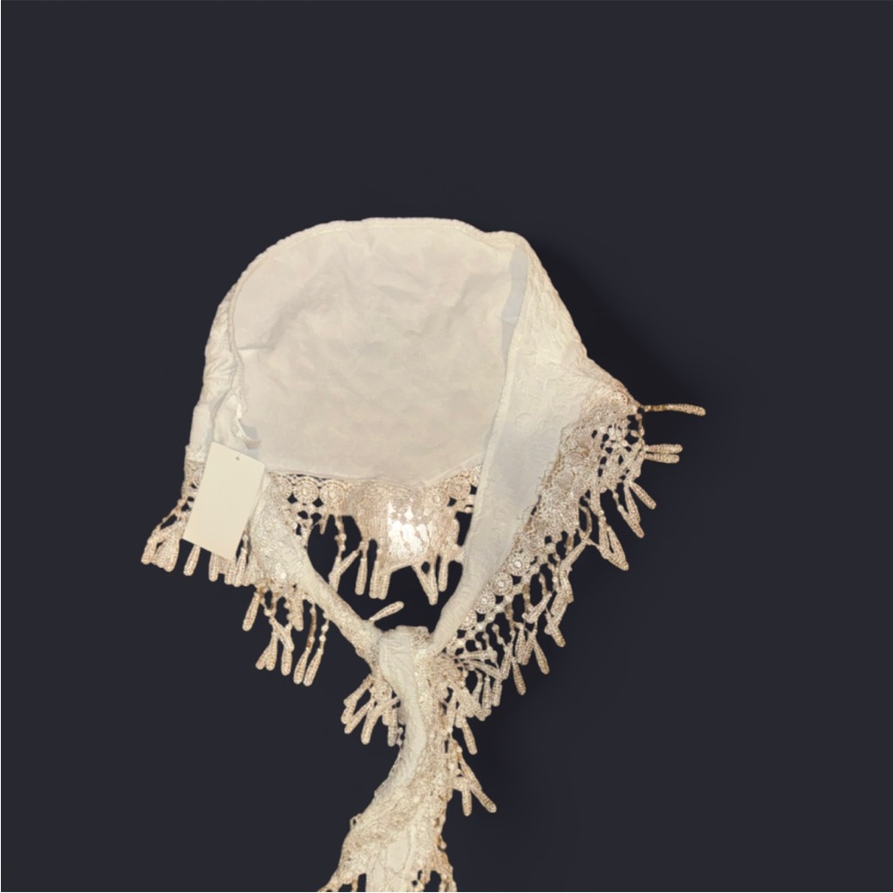 Elegant White Lace Women's strapless piece
